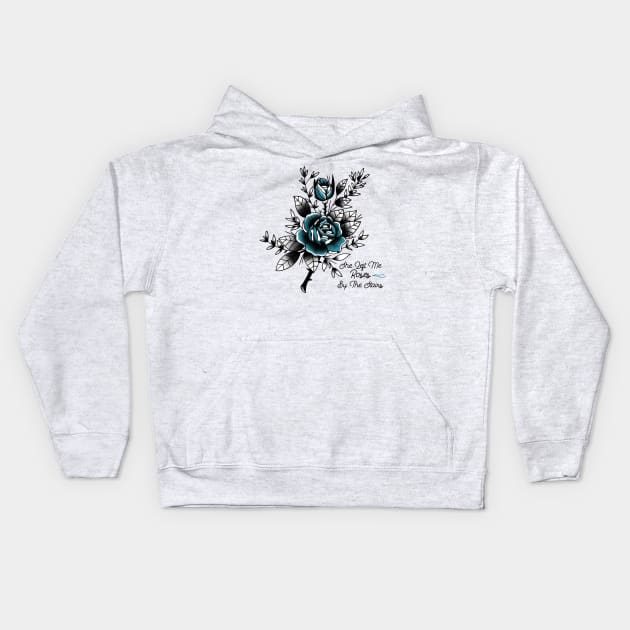 Roses by the stairs Kids Hoodie by HEcreative
